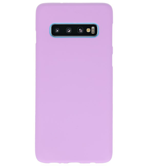 Funda TPU en color para Samsung Galaxy S10 morado