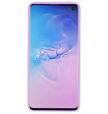 Coque TPU couleur pour Samsung Galaxy S10 violet