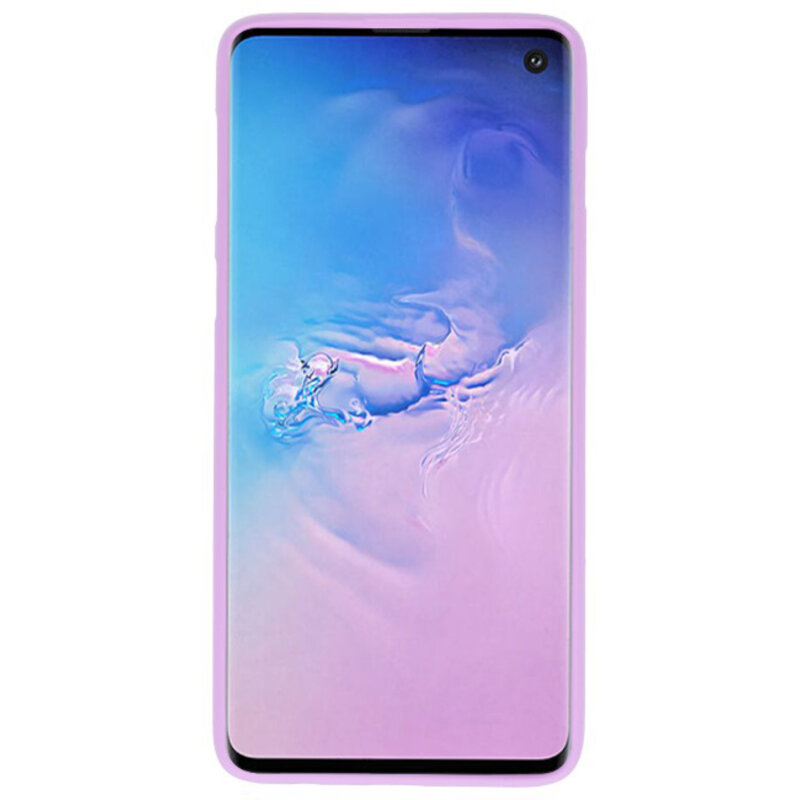 Coque TPU couleur pour Samsung Galaxy S10 violet
