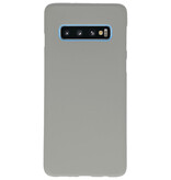 Coque en TPU couleur pour Samsung Galaxy S10 gris