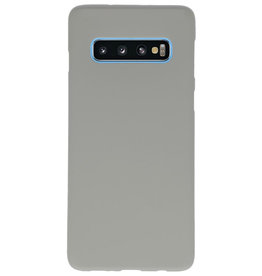 Color TPU Hoesje voor Samsung Galaxy S10 Grijs