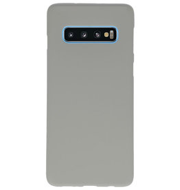 Coque en TPU couleur pour Samsung Galaxy S10 gris