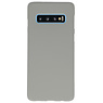 Funda TPU en color para Samsung Galaxy S10 gris.