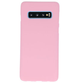 Farb-TPU-Hülle für Samsung Galaxy S10 pink