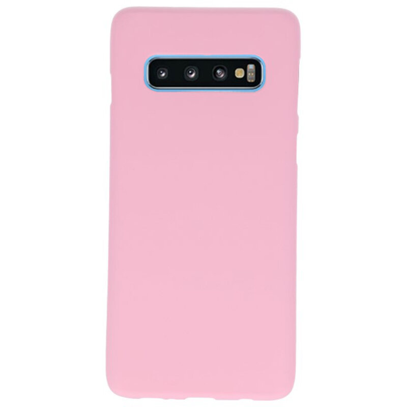Custodia in TPU colorata per Samsung Galaxy S10 rosa