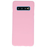 Custodia in TPU colorata per Samsung Galaxy S10 rosa
