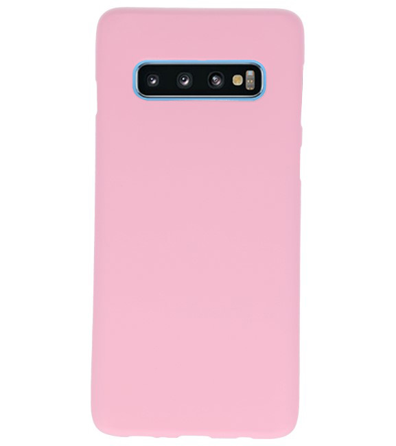 Color TPU case for Samsung Galaxy S10 pink