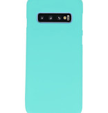 Color TPU Hoesje voor Samsung Galaxy S10 Turquoise