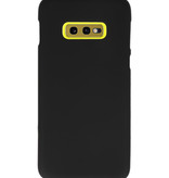 Farve TPU taske til Samsung Galaxy S10e sort