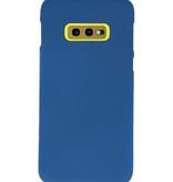 Coque TPU couleur pour Samsung Galaxy S10e Navy