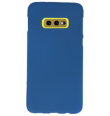 Farve TPU taske til Samsung Galaxy S10e Navy