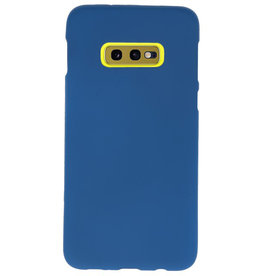 Coque TPU couleur pour Samsung Galaxy S10e Navy