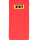 Farve TPU taske til Samsung Galaxy S10e rød