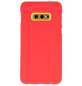 Color TPU Hoesje voor Samsung Galaxy S10e Rood