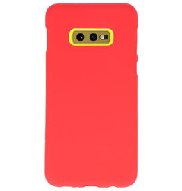 Coque en TPU couleur pour Samsung Galaxy S10e rouge