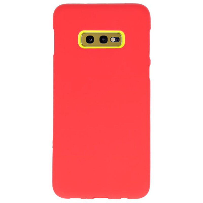 Color TPU Hoesje voor Samsung Galaxy S10e Rood