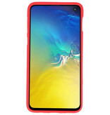 Farve TPU taske til Samsung Galaxy S10e rød