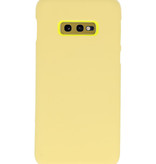 Color TPU case for Samsung Galaxy S10e Yellow