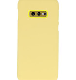 Coque TPU couleur pour Samsung Galaxy S10e Jaune