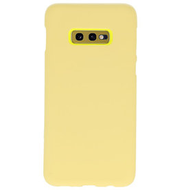 Color TPU Hoesje voor Samsung Galaxy S10e Geel