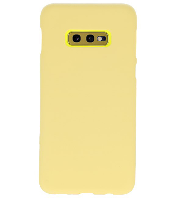 Coque TPU couleur pour Samsung Galaxy S10e Jaune