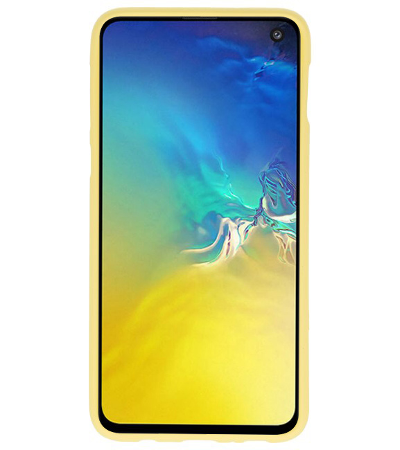 Coque TPU couleur pour Samsung Galaxy S10e Jaune