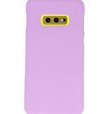 Coque TPU couleur pour Samsung Galaxy S10e Violet