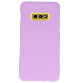 Coque TPU couleur pour Samsung Galaxy S10e Violet