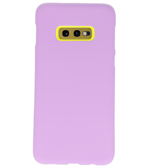 Color TPU Hoesje voor Samsung Galaxy S10e Paars