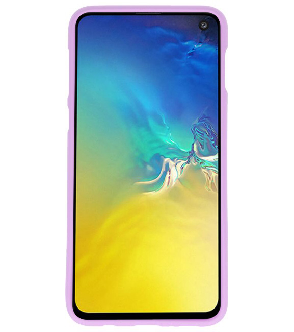 Coque TPU couleur pour Samsung Galaxy S10e Violet