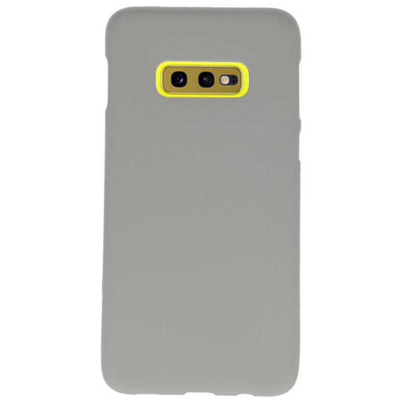 Farve TPU taske til Samsung Galaxy S10e grå