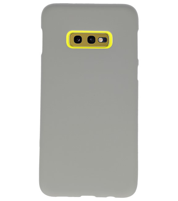 Funda TPU en color para Samsung Galaxy S10e gris.