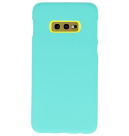 Farve TPU taske til Samsung Galaxy S10e Turkis