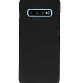 Farve TPU taske til Samsung Galaxy S10 Plus sort