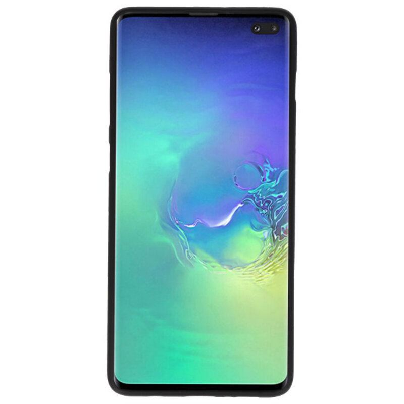 Farve TPU taske til Samsung Galaxy S10 Plus sort