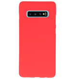Funda TPU en color para Samsung Galaxy S10 Plus rojo