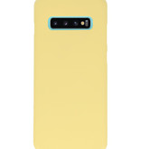 Color TPU case for Samsung Galaxy S10 Plus yellow