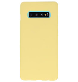 Color TPU case for Samsung Galaxy S10 Plus yellow
