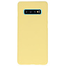 Funda TPU en color para Samsung Galaxy S10 Plus amarillo