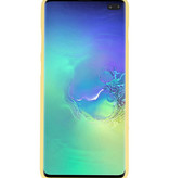 Color TPU case for Samsung Galaxy S10 Plus yellow