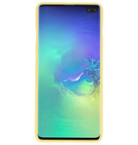 Funda TPU en color para Samsung Galaxy S10 Plus amarillo