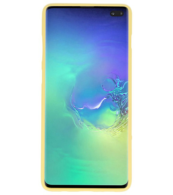 Farb-TPU-Hülle für Samsung Galaxy S10 Plus gelb