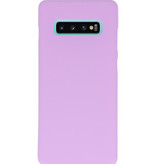 Color TPU Hoesje voor Samsung Galaxy S10 Plus Paars