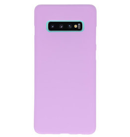 Color TPU Hoesje voor Samsung Galaxy S10 Plus Paars