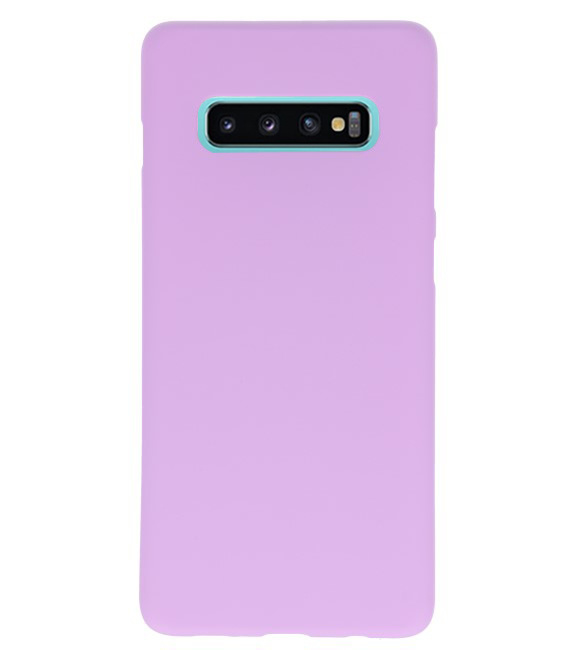 Color TPU Hoesje voor Samsung Galaxy S10 Plus Paars