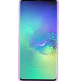 Farve TPU taske til Samsung Galaxy S10 Plus Purple