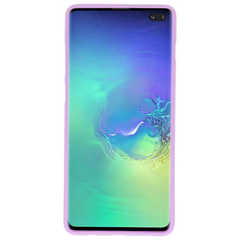 Funda TPU en color para Samsung Galaxy S10 Plus Púrpura