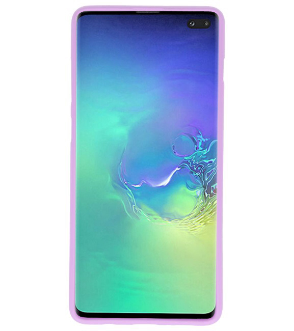 Coque TPU couleur pour Samsung Galaxy S10 Plus Violet