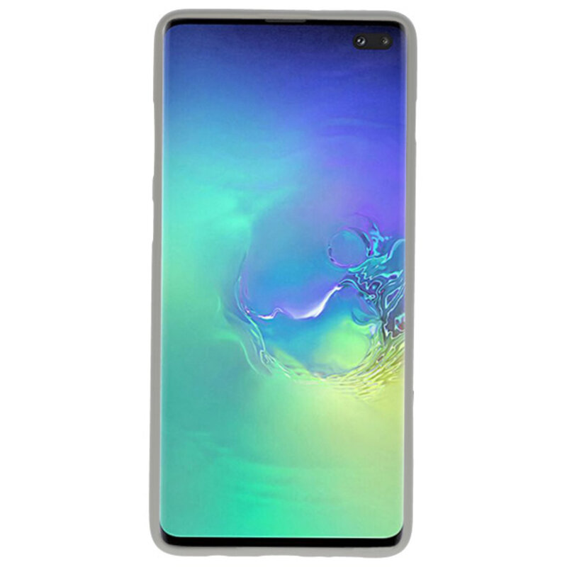 Coque en TPU couleur pour Samsung Galaxy S10 Plus gris