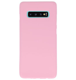 Farb-TPU-Hülle für Samsung Galaxy S10 Plus Pink